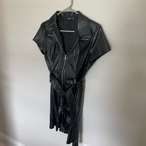 Leather romper